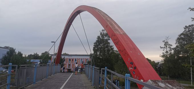 Fußgängerbrücke in Greifswald